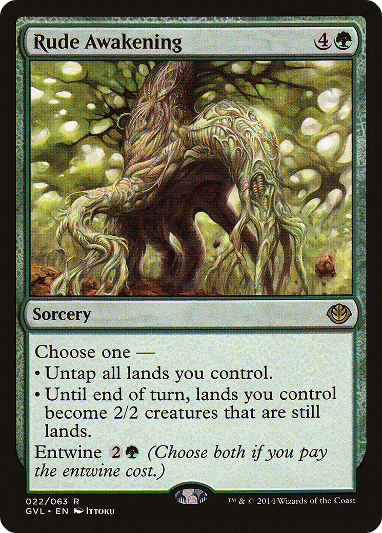 Rude Awakening (DD3-022) - Duel Decks Anthology: Garruk vs. Liliana Foil