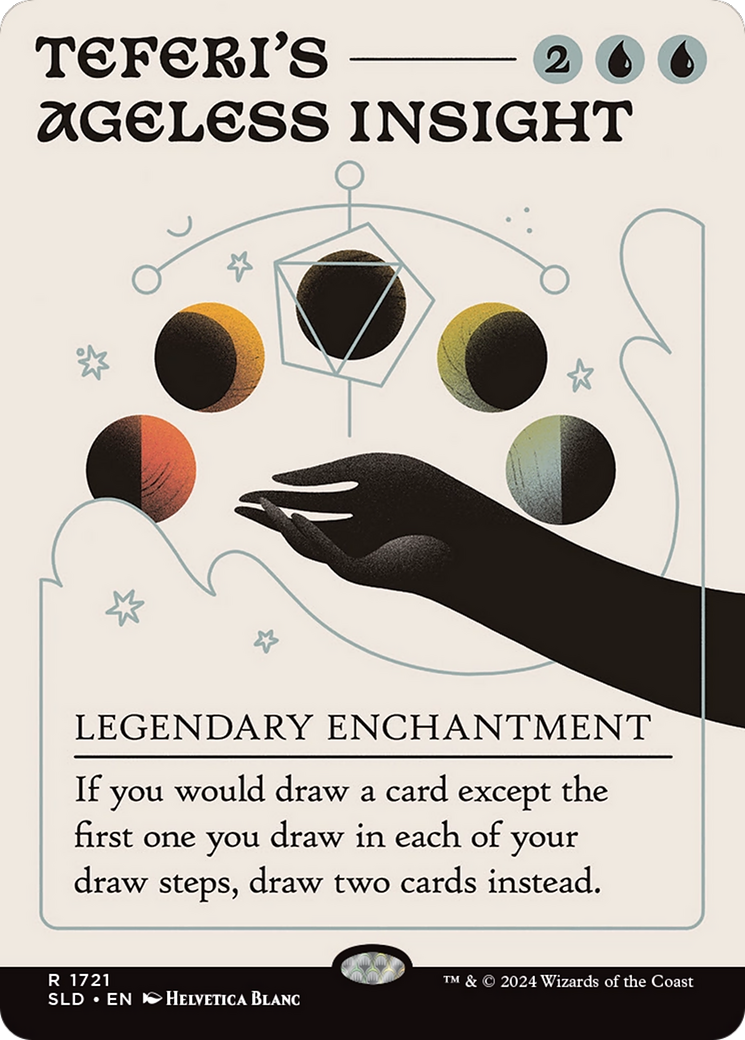 Teferi's Ageless Insight (SLD-1721) - Secret Lair Drop (Borderless) Foil