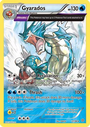 Gyarados (21) 021 - Reverse Holofoil XY Ancient Origins - Holo Rare