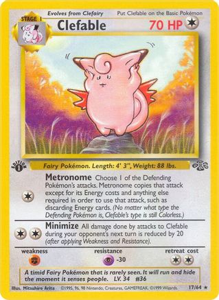 Clefable (17) 017 - Unlimited Jungle - Rare