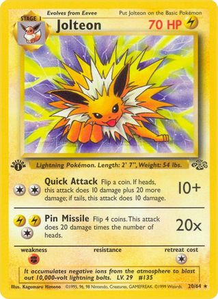 Jolteon (20) 020 - Unlimited Jungle - Rare