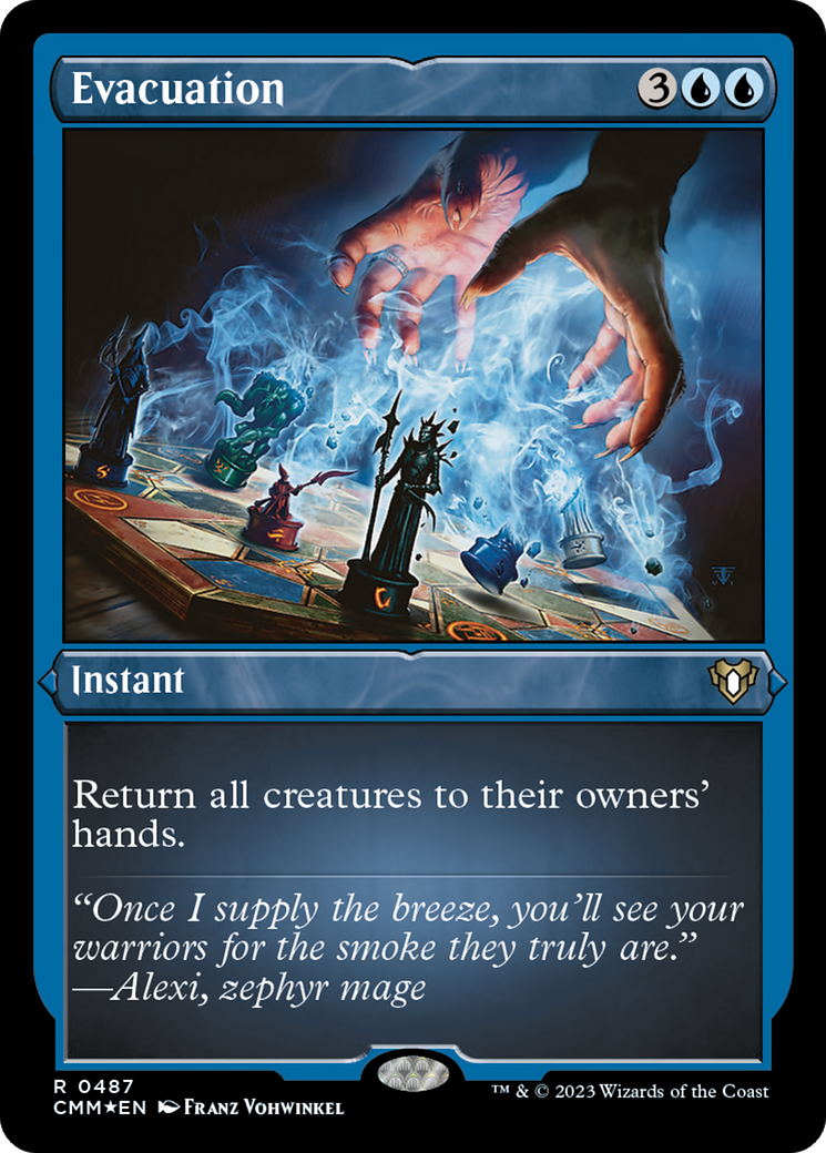 Evacuation (CMM-487) - Commander Masters Etched Foil