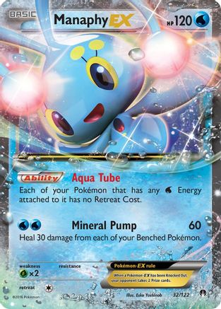 Manaphy EX 032 - Holofoil XY BREAKpoint - Ultra Rare
