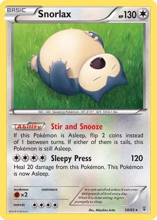 Snorlax 058 Generations - Rare