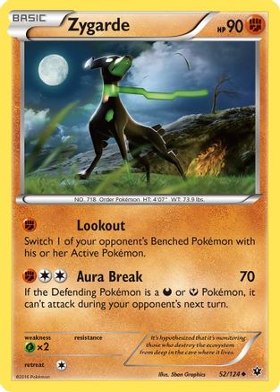 Zygarde (52) 052 XY Fates Collide - Uncommon