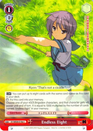 Endless Eight (E) (SY/WE09-E19e) - The Melancholy of Haruhi Suzumiya Extra Booster