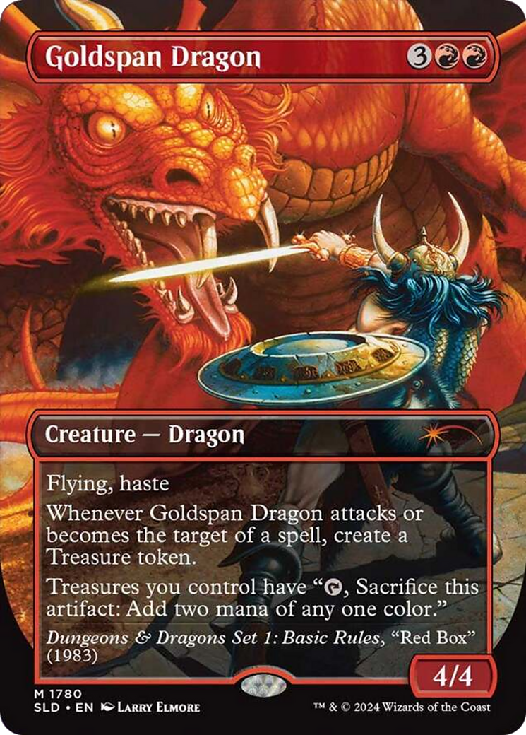 Goldspan Dragon (SLD-1780) - Secret Lair Drop (Borderless) Foil