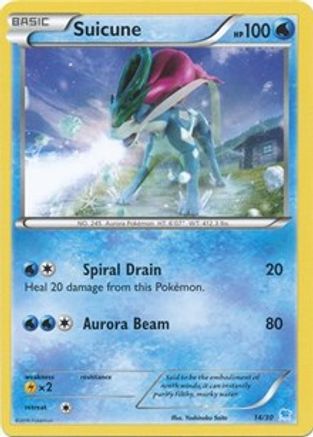Suicune (14 - Non-Holo) XY Trainer Kit Pikachu Libre & Suicune - Common