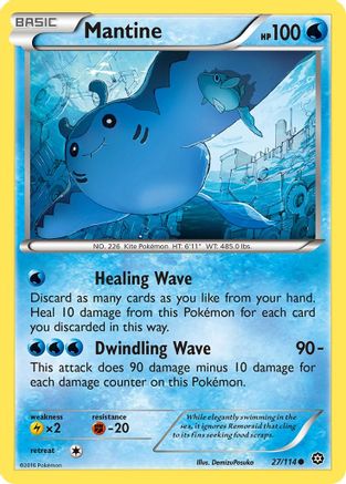 Mantine 027 XY Steam Siege - Common
