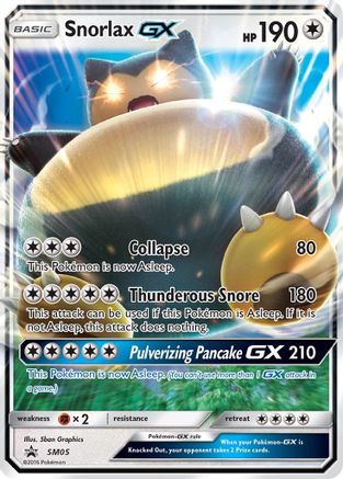 Snorlax GX SM05 - Holofoil SM Promos - Promo