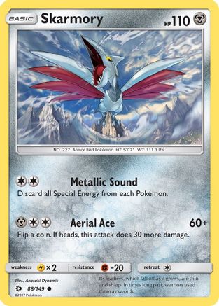 Skarmory 088 SM Base Set - Common