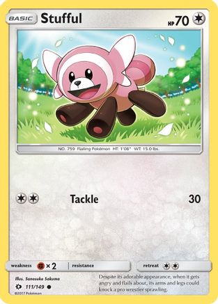 Stufful 111 - Reverse Holofoil SM Base Set - Common