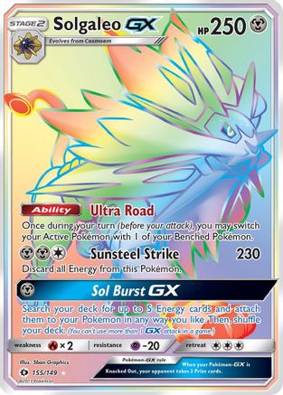 Solgaleo GX (Secret)/149 - Holofoil SM Base Set - Secret Rare