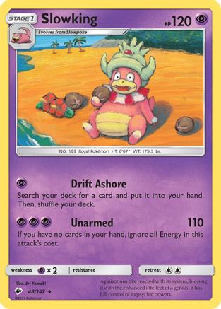 Slowking 048 SM Burning Shadows - Rare