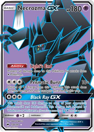 Necrozma GX (Full Art)/147 - Holofoil SM Burning Shadows - Ultra Rare