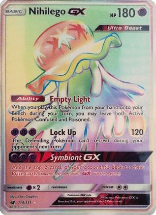 Nihilego GX (Secret) - Holofoil SM Crimson Invasion - Secret Rare