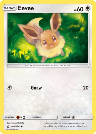 Eevee (104) 104 - Reverse Holofoil SM Ultra Prism - Common