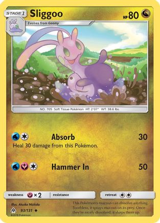 Sliggoo 093/131 - Reverse Holofoil SM Forbidden Light - Uncommon
