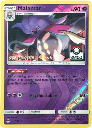 Malamar 051/131 - Reverse Holofoil League & Championship Cards - Promo