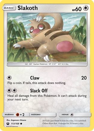 Slakoth 113 SM Celestial Storm - Common