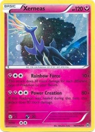 Xerneas - 107/162 (Cosmos Holo)/162 - Holofoil Blister Exclusives - Promo