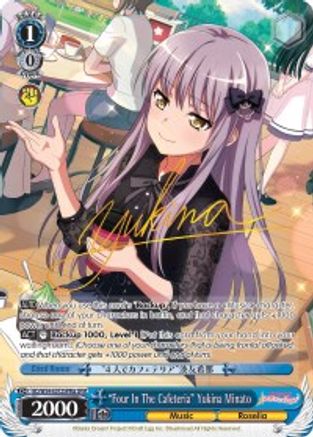 "Four In The Cafeteria" Yukina Minato (A) (SPM) (BD/W54-E072SPMa SPM) - BanG Dream! Girls Band Party!