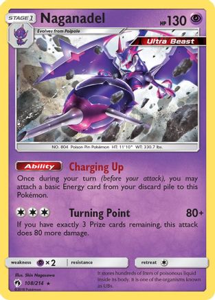 Naganadel 108 - Holofoil SM Lost Thunder - Holo Rare