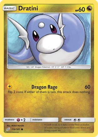 Dratini (116) 116 - Reverse Holofoil SM Team Up - Common
