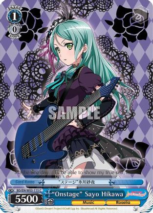 "Onstage" Sayo Hikawa (BD/EN-W03-115 C) - BanG Dream! Girls Band Party! MULTI LIVE