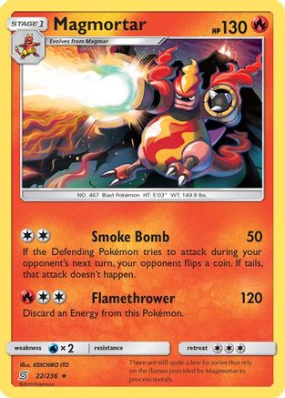Magmortar - Reverse Holofoil SM Unified Minds - Rare