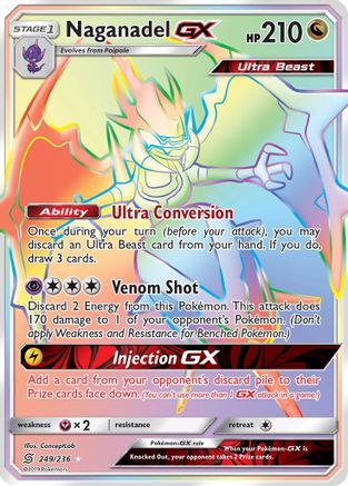 Naganadel GX (Secret) - Holofoil SM Unified Minds - Secret Rare