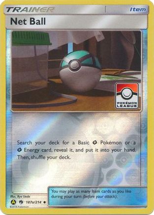 Net Ball (Pokemon League) 187a/214 - Reverse Holofoil League & Championship Cards - Promo