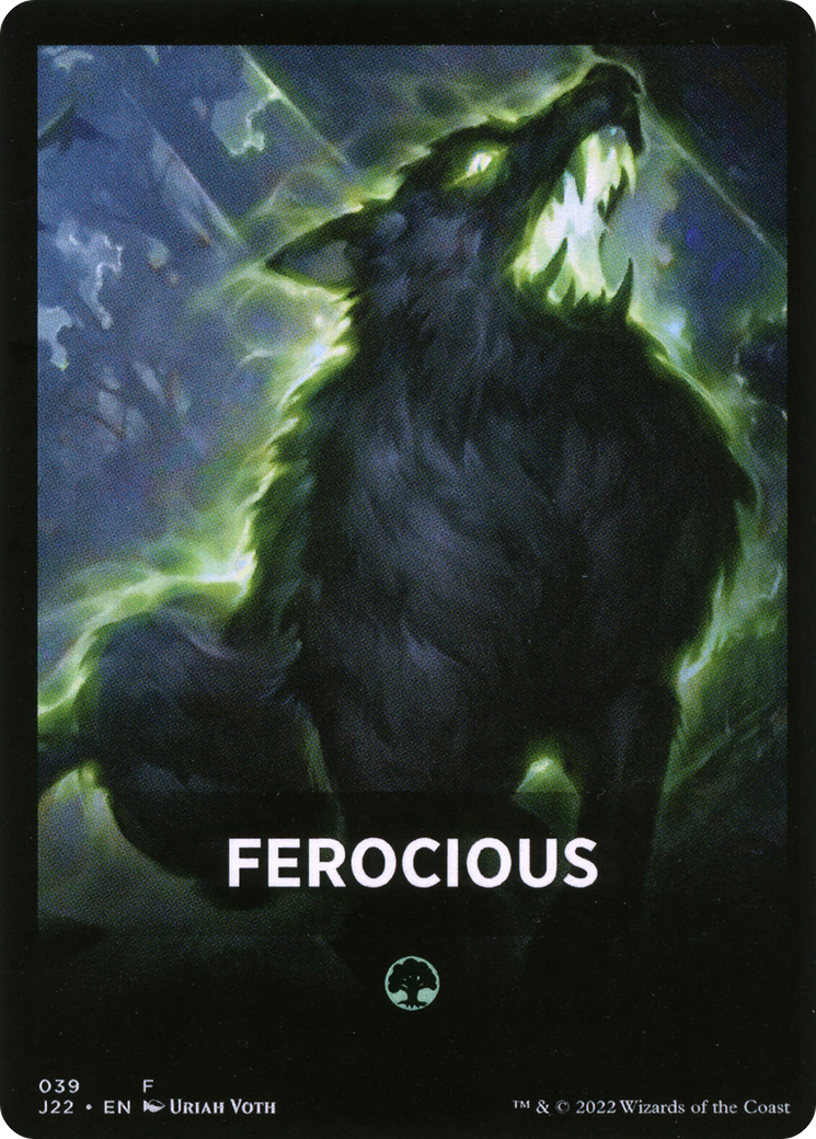 Ferocious (FJ22-039) - Jumpstart 2022 Front Cards