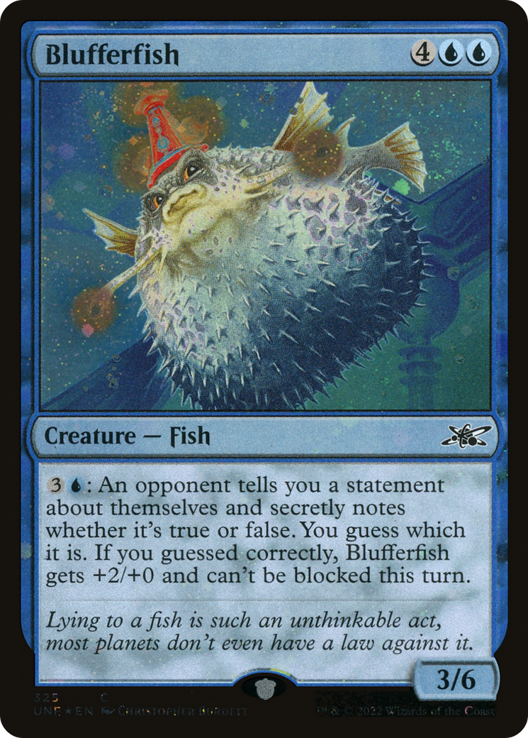 Blufferfish (Galaxy Foil) (UNF-325) - Unfinity Foil