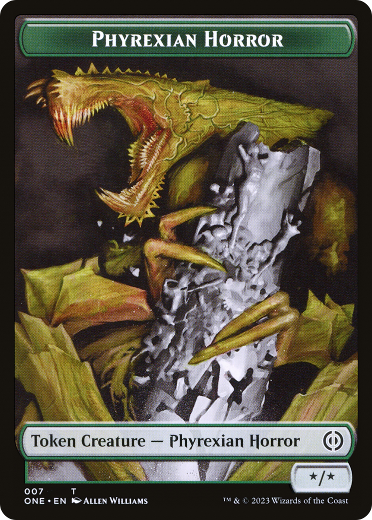 Phyrexian Horror (TONE-007) - Phyrexia: All Will Be One Tokens