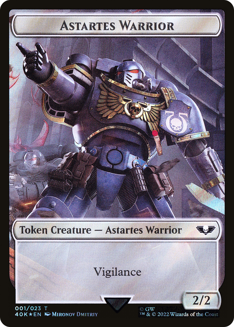 Astartes Warrior (T40K-01★) - Warhammer 40,000 Tokens Foil