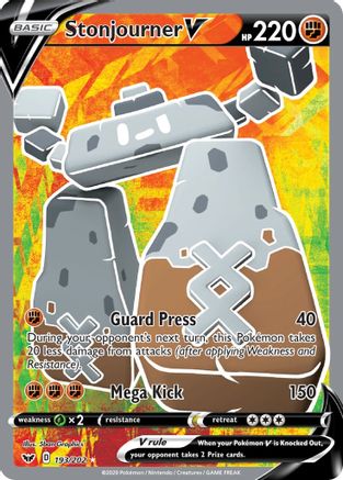 Stonjourner V (Full Art) 193 - Holofoil SWSH01 Sword & Shield Base Set - Ultra Rare
