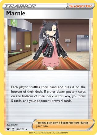Marnie 169 - Holofoil SWSH01 Sword & Shield Base Set - Holo Rare