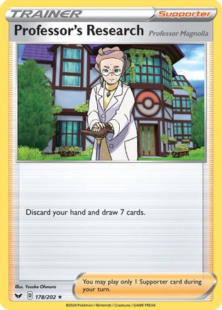 Professor's Research 178 - Holofoil SWSH01 Sword & Shield Base Set - Holo Rare