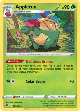 Appletun 023 - Holofoil SWSH02 Rebel Clash - Holo Rare