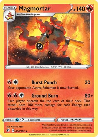 Magmortar 030 SWSH02 Rebel Clash - Rare