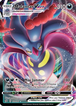 Malamar VMAX 122 - Holofoil SWSH02 Rebel Clash - Ultra Rare