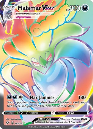 Malamar VMAX (Secret) - Holofoil SWSH02 Rebel Clash - Secret Rare