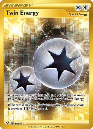 Twin Energy (Secret) 209 - Holofoil SWSH02 Rebel Clash - Secret Rare