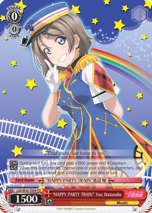 "HAPPY PARTY TRAIN" You Watanabe (LSS/W53-TE09 TD) - Love Live! Sunshine!! Extra Booster