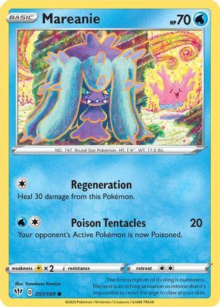 Mareanie 051 SWSH03 Darkness Ablaze - Common