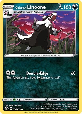 Galarian Linoone 036 Champions Path - Common