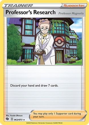 Professor's Research 062 - Reverse Holofoil Champions Path - Holo Rare