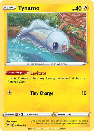 Tynamo 057 - Reverse Holofoil SWSH04 Vivid Voltage - Common