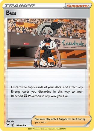 Bea 147 - Reverse Holofoil SWSH04 Vivid Voltage - Uncommon